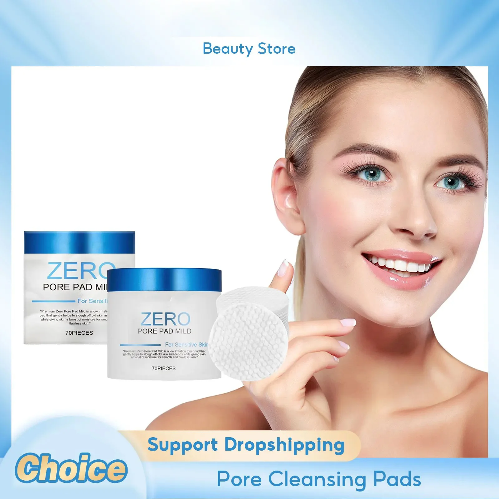 

Salicylic Acid Cleaning Cotton Pads Shrink Pores Remove Blackheads Dead Skin Acne Repair Exfoliate Moisturizing Facial Skin Care