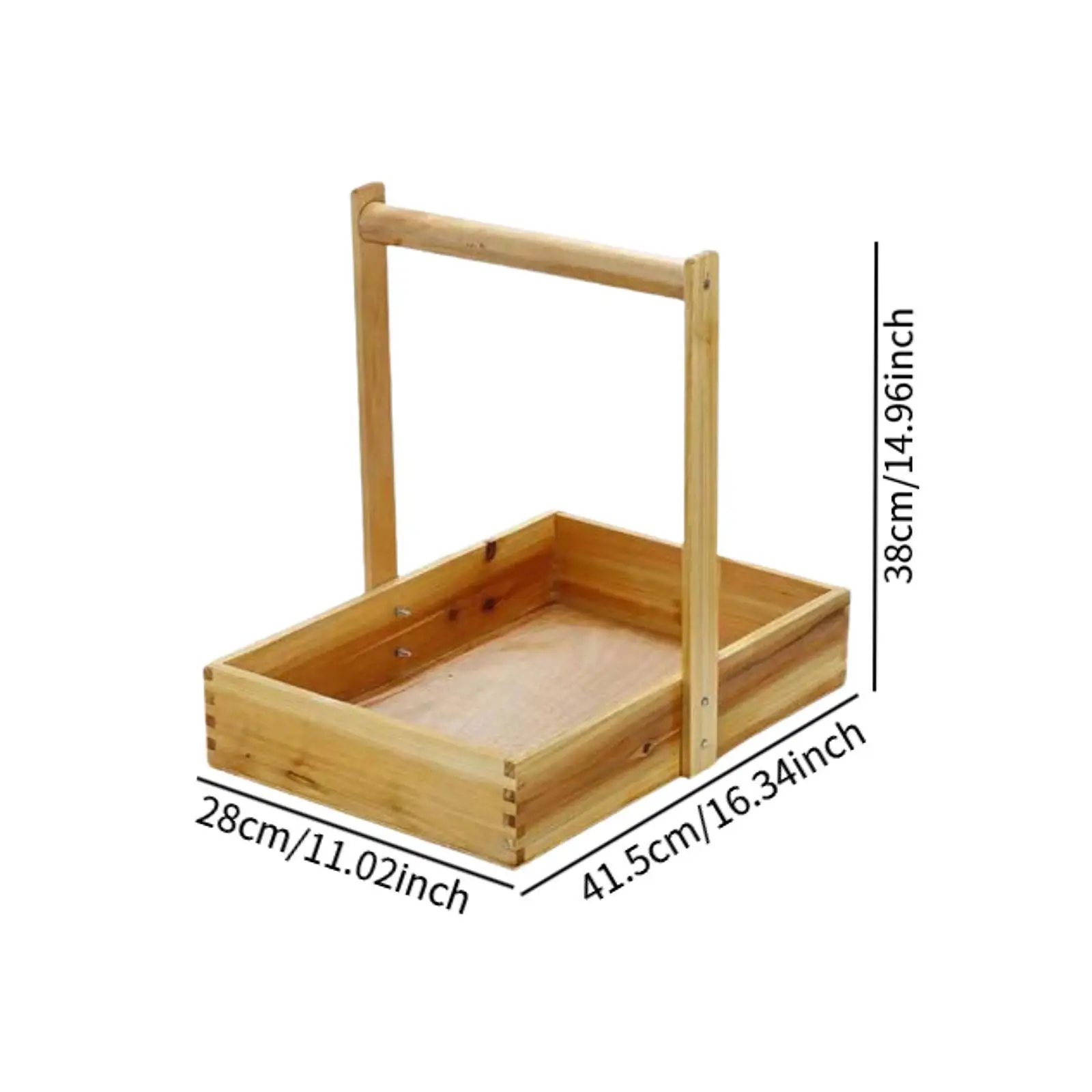 Wood Test Tube Rack with Handle Lab Instruments Storage Container Basket Carry Bin Basket for Experiment Tools Lab Equipments