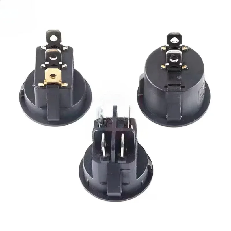 2PCS ON/OFF Round Rocker Switch LED illuminated Car Dashboard Dash Boat Van 12V 24V / 6A 250V / 10A 125V 2/3/4PIN Switch 20MM