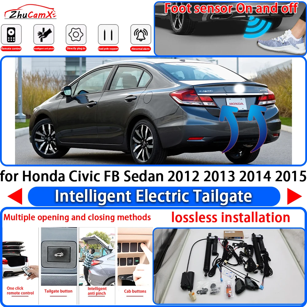 for Honda Civic FB Sedan 2012 2013 2014 2015 OEM Power Liftgate Trunk Electric Suction Tailgate Intelligent Tail Gate Lift Strut