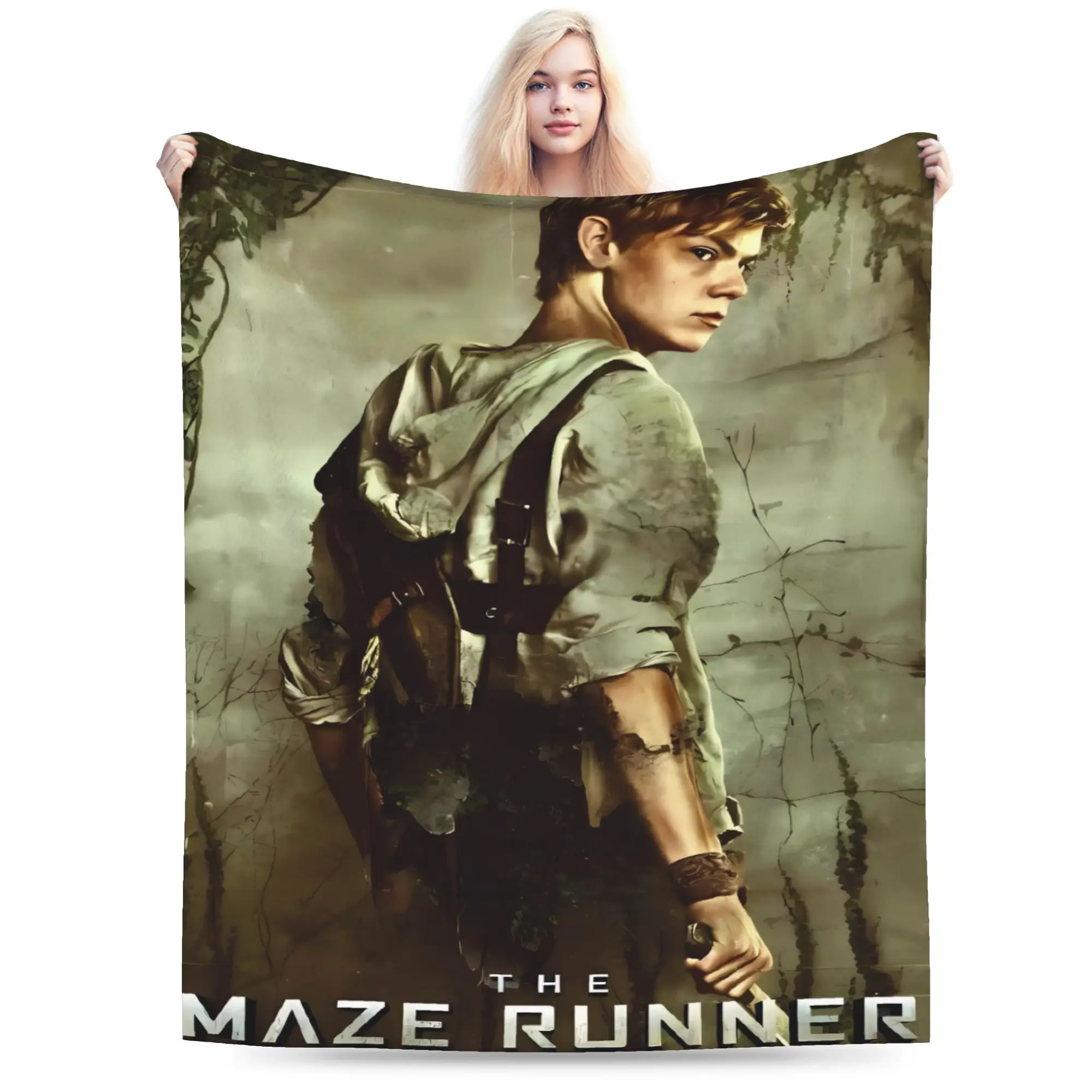 The Maze Runner Soft Warm Blanket American Film Airplane Plush Bedding Throws Print Couch Chair Flannel Bedspread Bed Cover