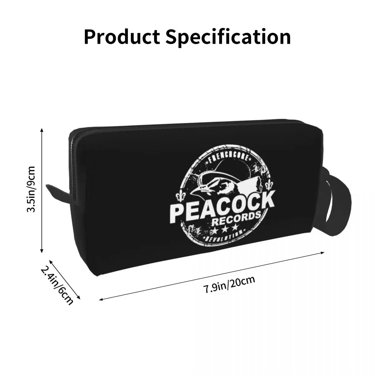 Dr.Peacock Makeup Bag Cosmetic Organizer Storage Dopp Kit for Women Beauty Travel Pencil Case