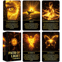 Path Of Light Oracle Cards, Tarot Cards, Healing Energy To Awaken Your Inner Truths, Peace And Blessings, 12x7cm Cards, 54-Cards