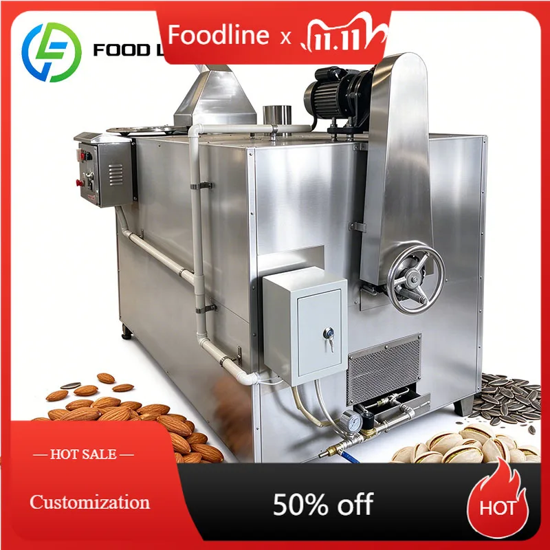 Nut Roasting Machine Commercial Nut Roaster Electric Roaster Almond Peanut Cashew Hazelnut Walnut Customized