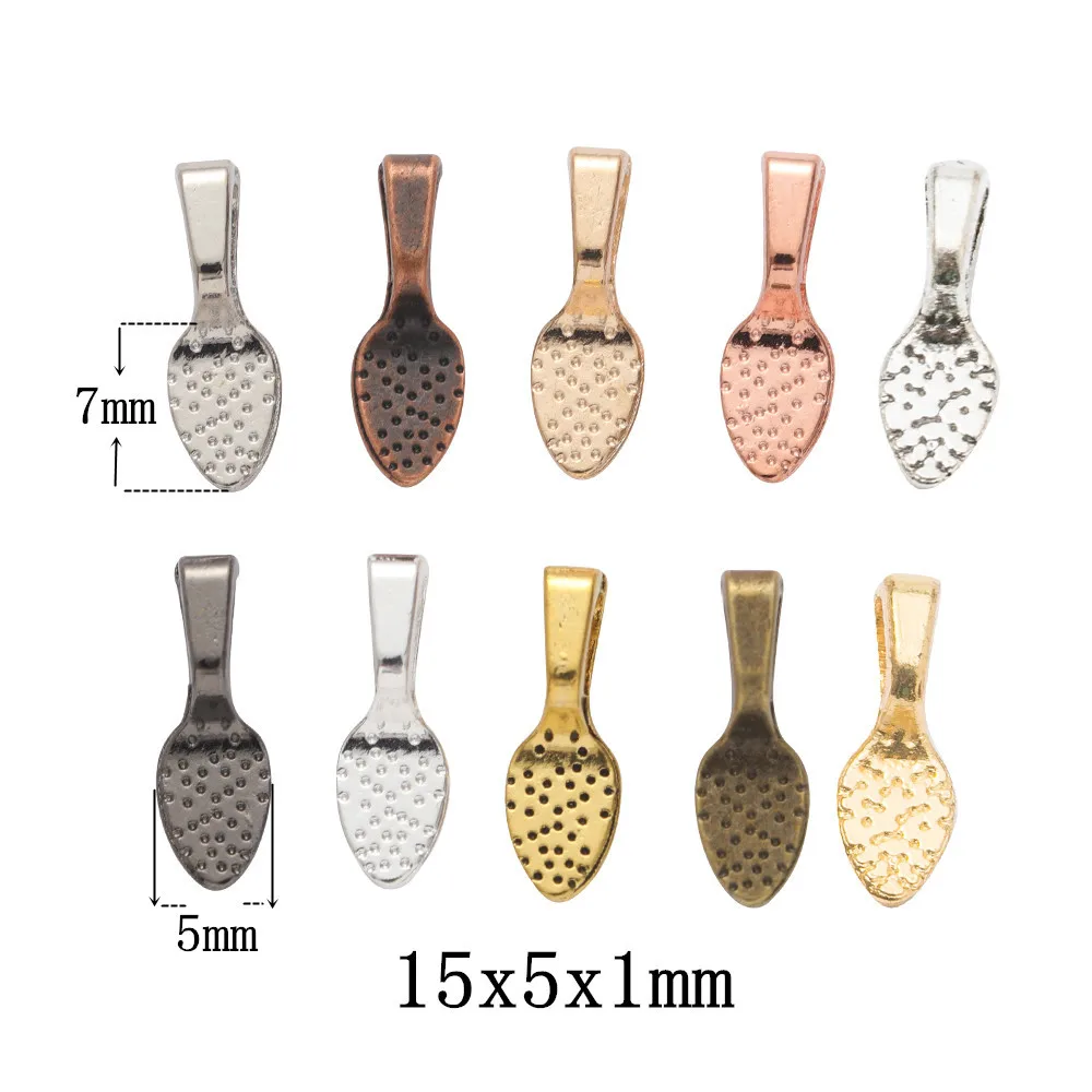 합금 매력 작은 삽 펜던트 공예, 15*5*1mm, 30 개