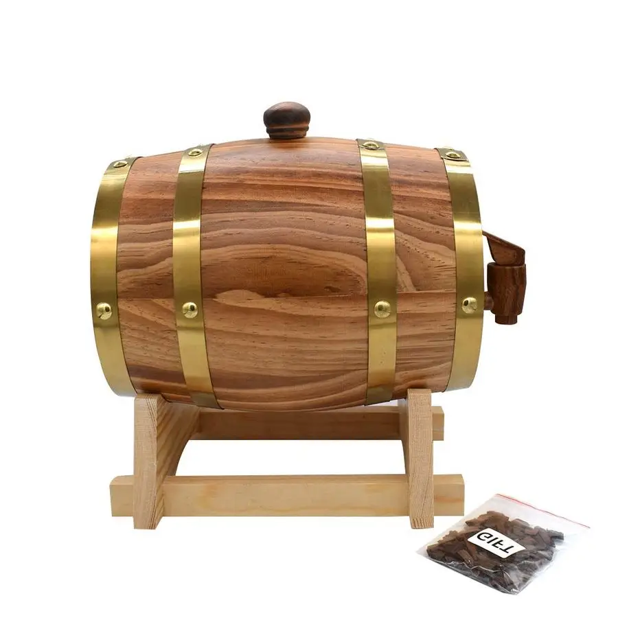 

Oak Aging Barrels Whiskey Barrel Dispenser Wine Bucket No Leak for Storage Wine amp Spirits amp Whisky with baked oak chips