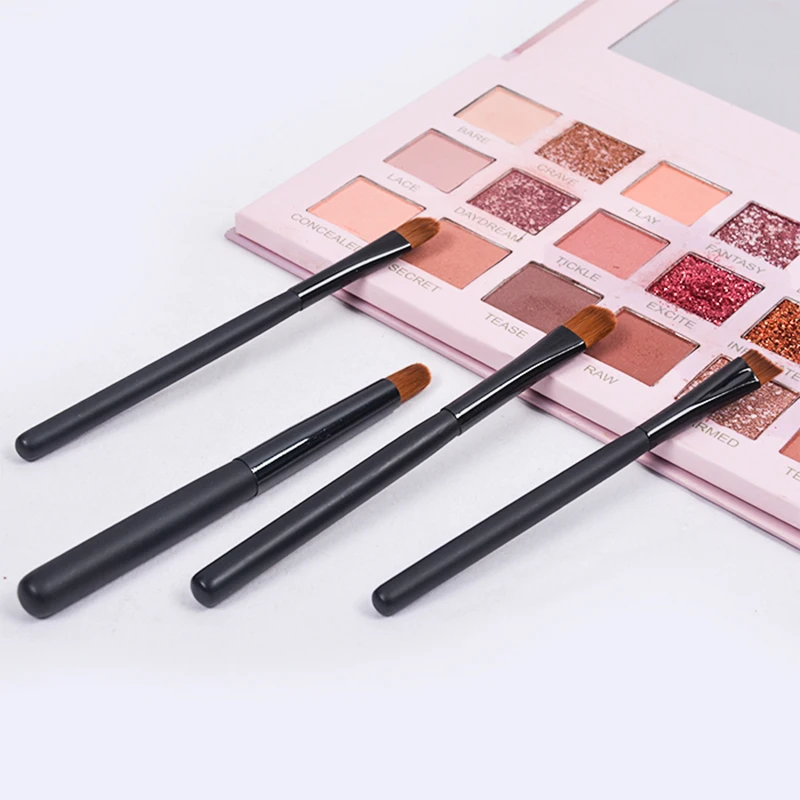 7Pcs Makeup Brushes With Bag Mini Travel Portable Soft Makeup Brushes Eyeshadow Powder Eyelash Lip Concealer Blush Makeup Tools