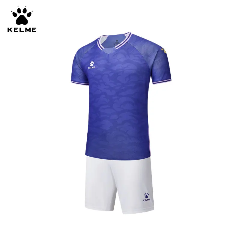 Kelme Football Jersey 2024 New Customized Outdoor Training Sports Running T-shirt Set Professional Competition Soccer Jersey