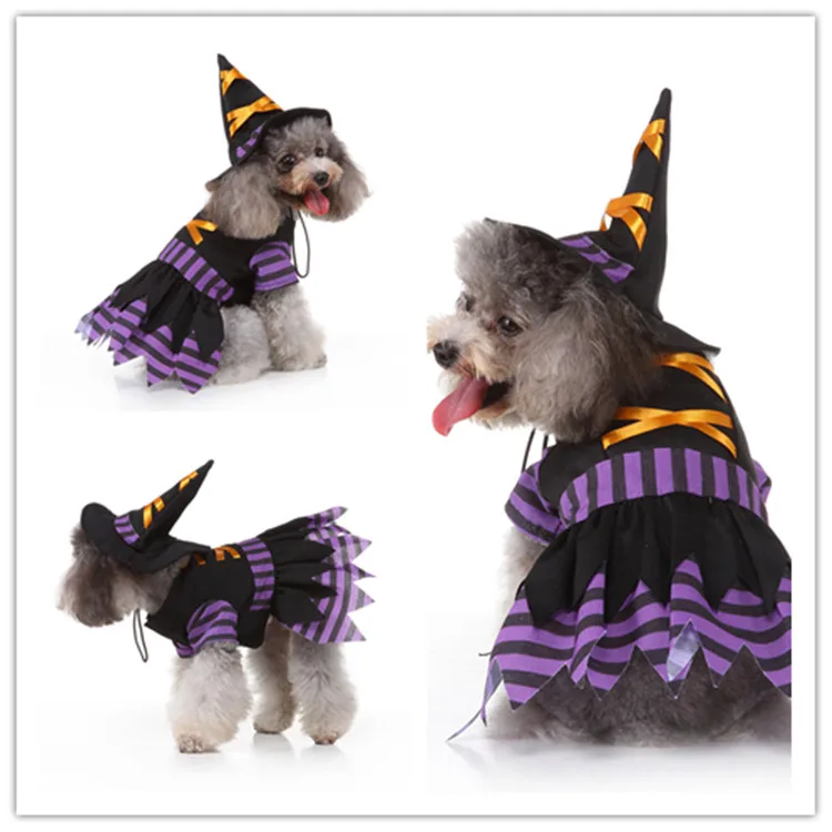 Divertenti vestiti per gatti per animali domestici di Halloween per vestiti per cani di piccola taglia vestito Cosplay Costume per gatti festa di