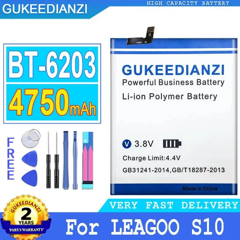 

Аккумулятор BT-6203 высокой емкости 4750 мАч для мобильного телефона Leagoo S10