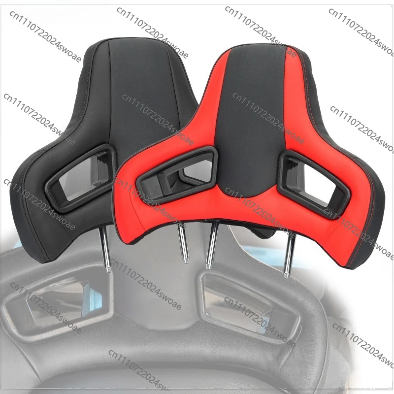 Universal plug-in racing seat headrest, high-quality PVC suitable for sports car seat heads