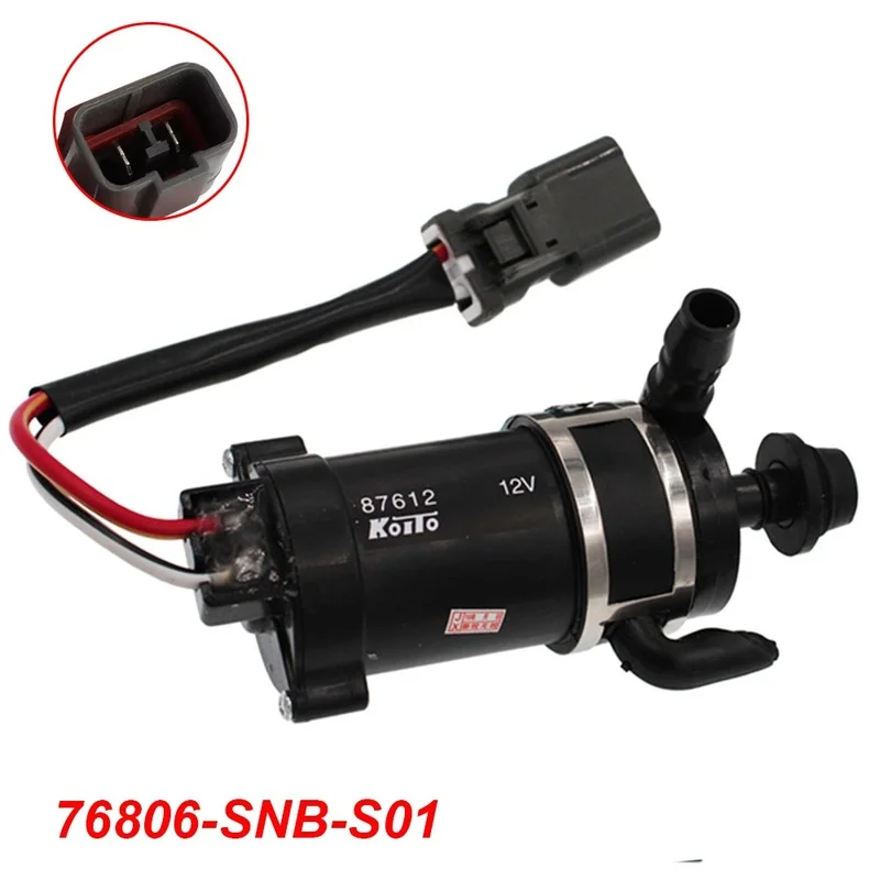 2 Pins Headlight Headlamp Washer Pump Motor 76806-SNB-S01 76806-S5A-S01 Fits For Honda Accord CR-V