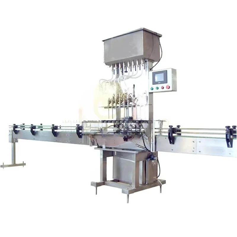 Liquid Filling Machine Automatic Quantitative Filling System High Speed Piston Pump Filler For Oil Sauce Juice Cosmetic Products