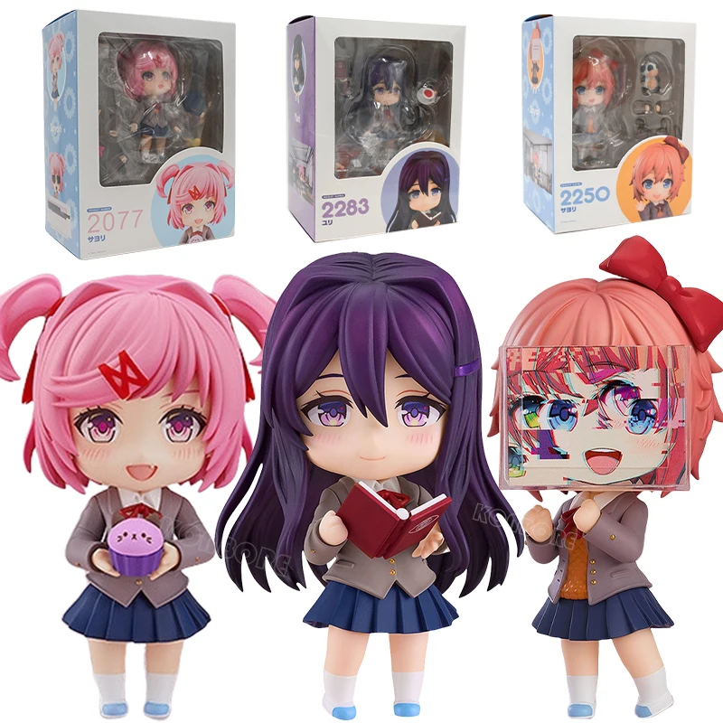Sayori Actiefiguur 10 cm PVC-beeldje met verwisselbare hoofden