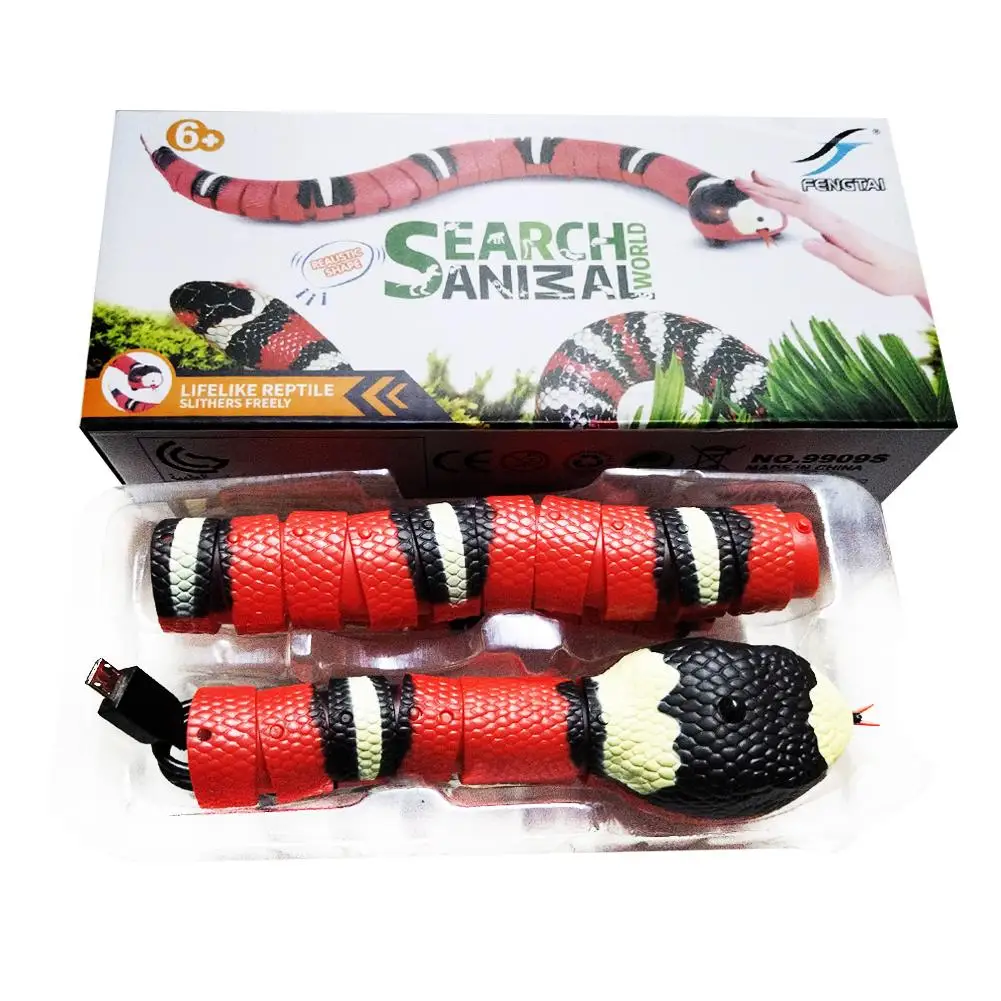 Infrared Remote Control Animal Cobra Insect Cockroach Caterpillar Cat Dog Pet Toy Prank Eletronic Snake USB Charging Cat Toys