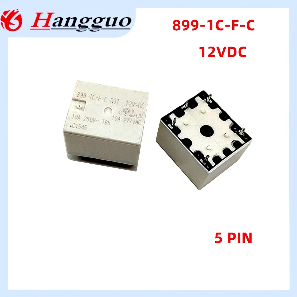 5PCS/Lot Original 899-1C-F-C 12VDC 12V 10A 5-pin 899-1CH-F-C Relay