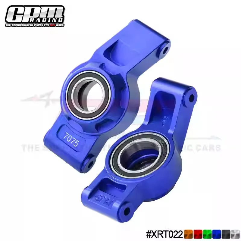 GPM 7075 Alloy Rear Hub Stub Axle Carriers with 3 Oversize Bearing for TRAXXAS 1/5 X-MAXX 6S 8S XRT