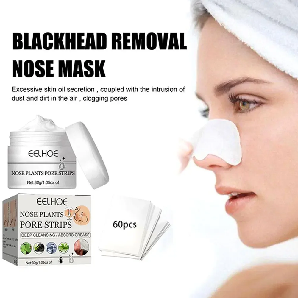 Neue Art Mitesser Entferner Nase Maske Poren streifen schwarze Maske Akne Reinigung schwarz Tiefen pflege Behandlung Korea Peeling Haut n6i3