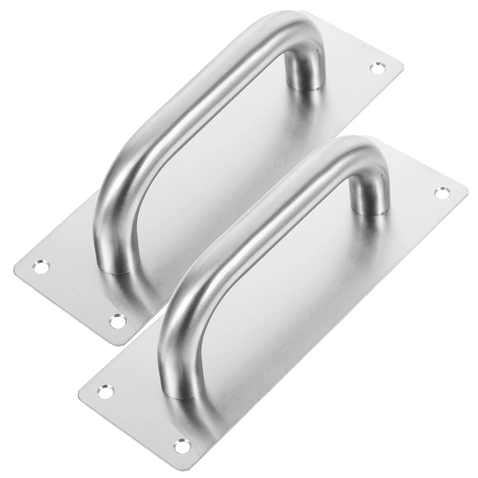 

2pcs Fire Door H Heavy Duty Stainless Steel Push Pull Plate Barn Door H les Outdoor Metal Kick Reinforcement Smooth Operation