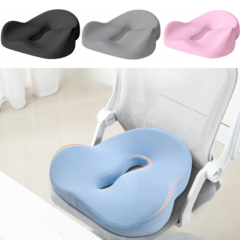 Memory Foam Seat Cushion Hip Pain Relief Massage Pad Coccyx Cushion Ergonomic Pressure Relief Seat Pad Decorative Sofa Cushions