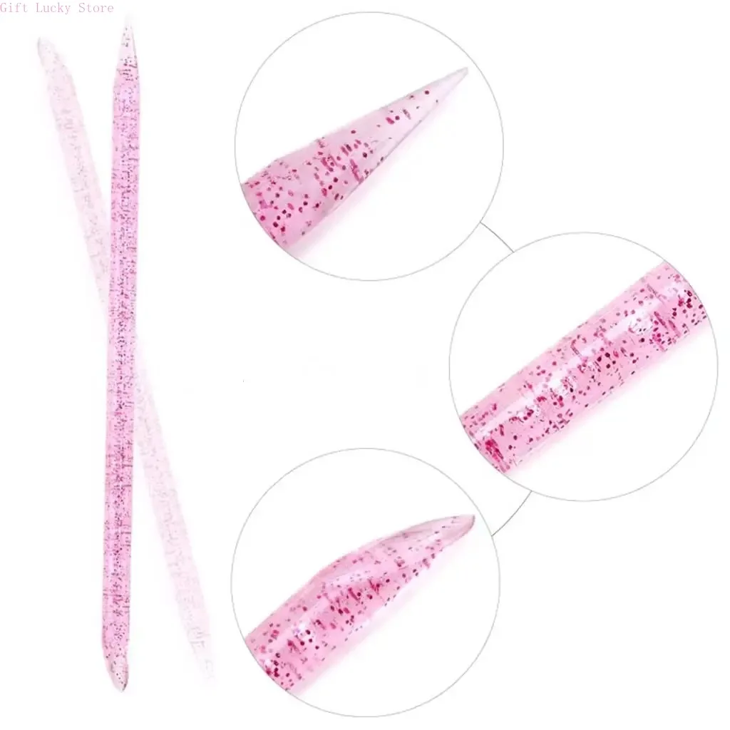 20/50/100/200 Uds palitos de uñas desechables, empujadores de cutículas de doble punta, herramientas de uñas y pedicura para manicura y cuidado de los pies