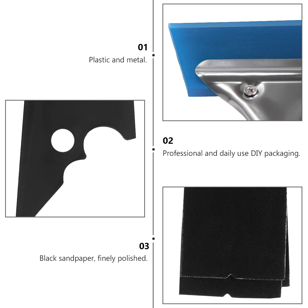 

11pcs Vinyl Wrap Tool Kit Red Trimmer Orange Cutter Blue Squeegee Felted Scraper For Car Film Installation Wrap Film Squeegee