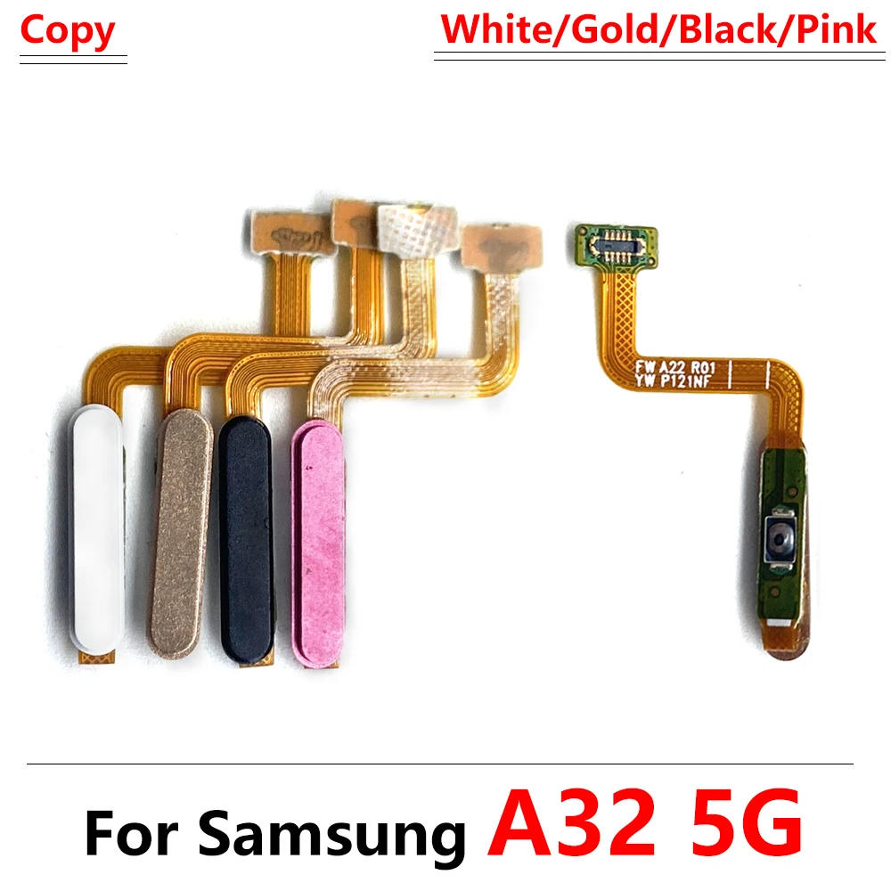 New Fingerprint Menu Recognition Sensor With Volume Button Power Switch On Off Button Flex Cables For Samsung A32 5G A326B