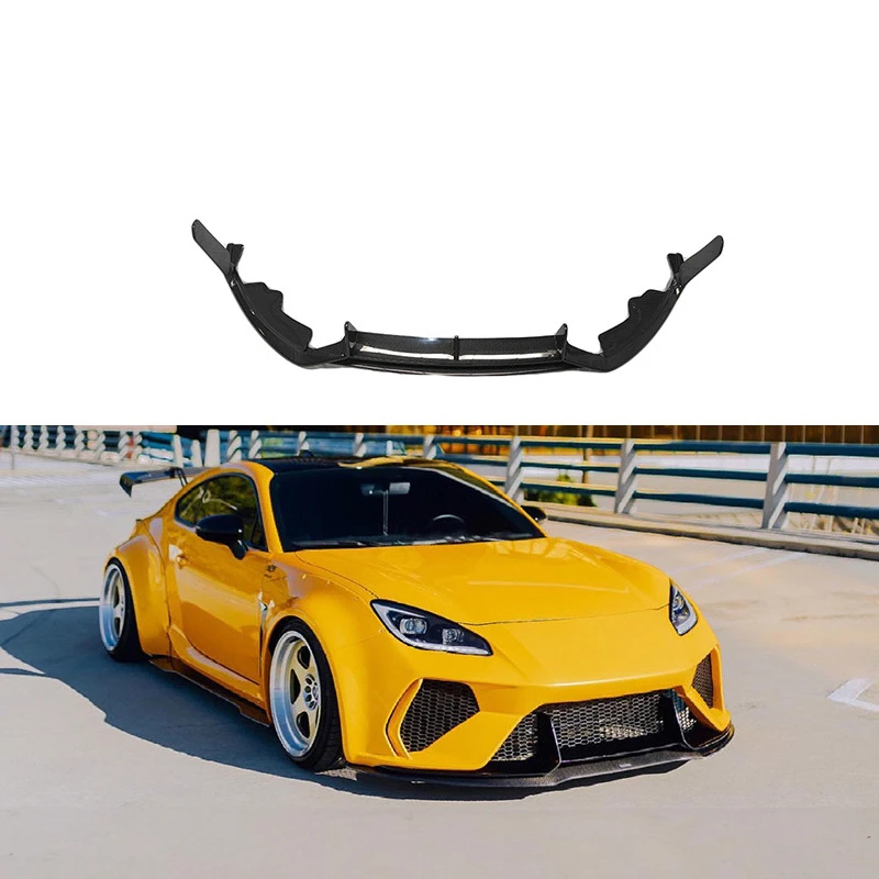 Fits for 2020+ Subaru WRX Toyota GR86 Carbon Fiber Fibre Front Bumper Lip Spoiler Splitter