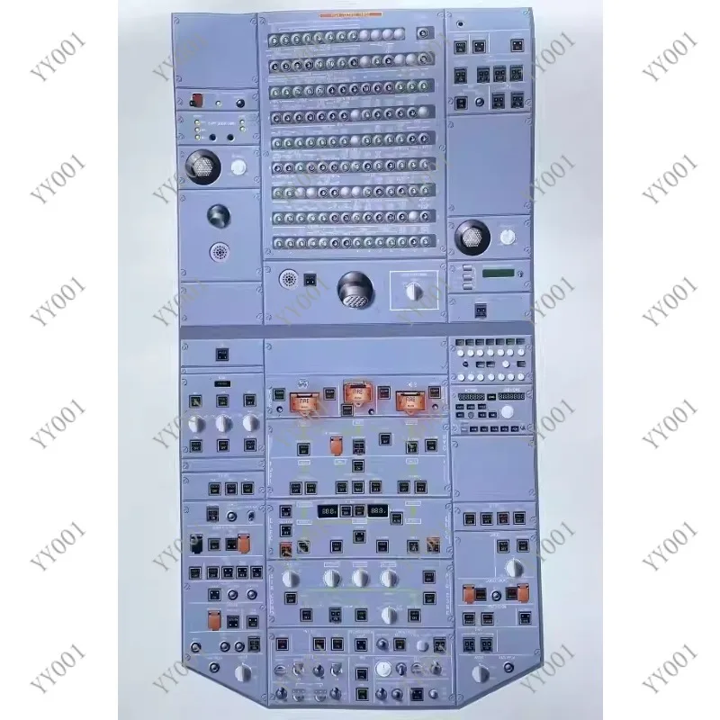 A320 Simulator Cockpit Map Training Wall Chart 91×63.6CM for Flight Training