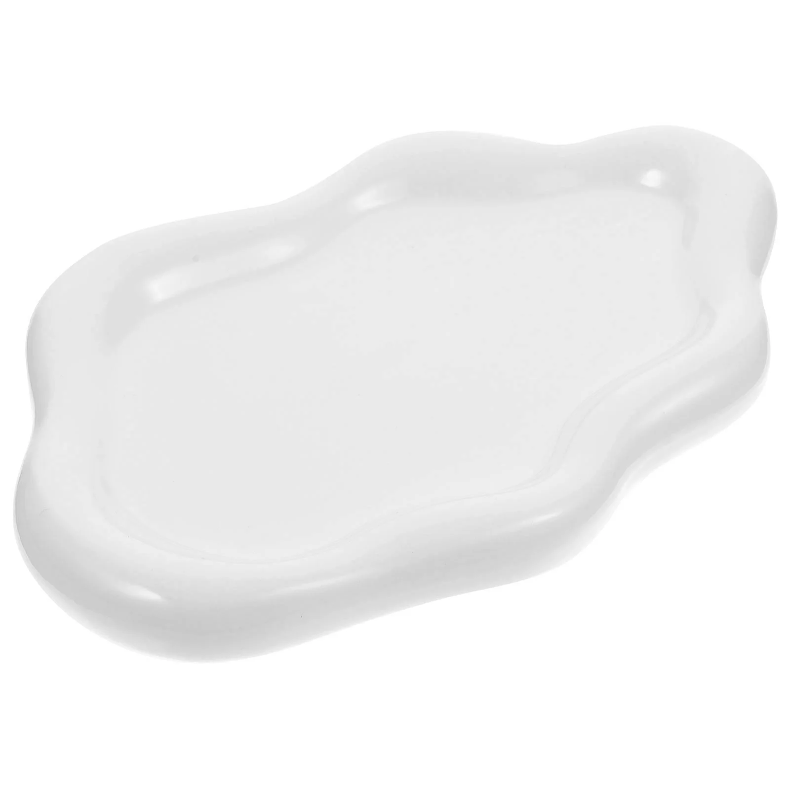 

Керамический лоток для ювелирных изделий с широким краем, прочная тарелка для хранения, универсальный держатель для колец, настольный органайзер для дома и общежития