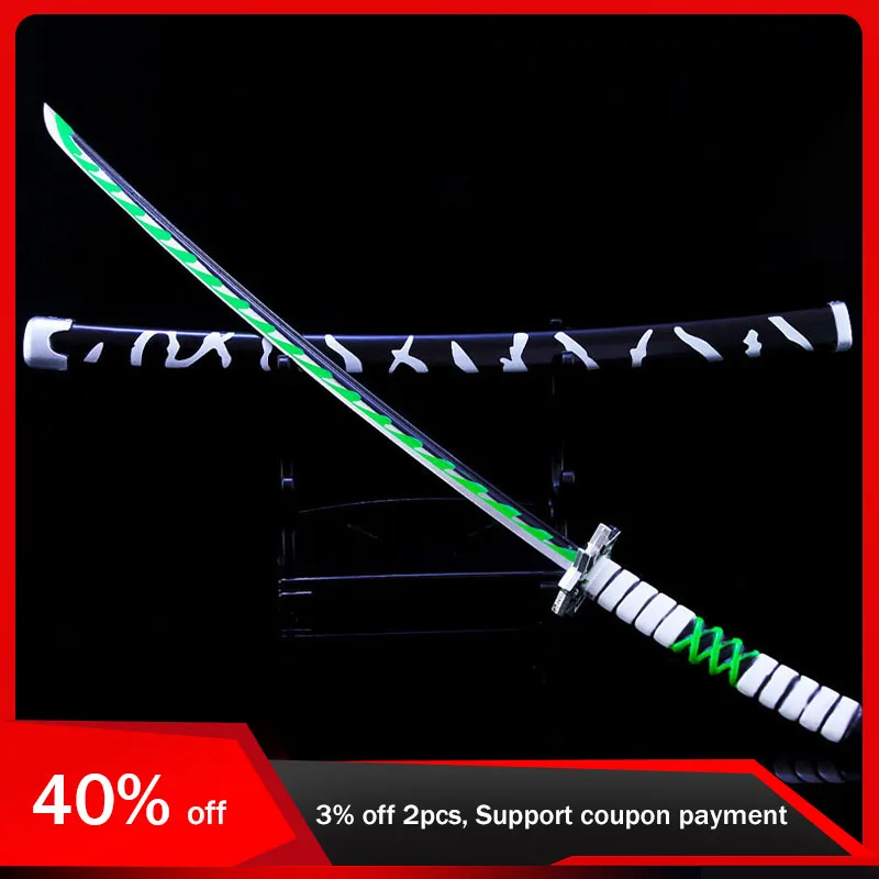 

26cm Demon Slayer Katana Obanai Nichirin Kamado Tanjirou Samurai Sword Toy Knife Metal Uncut Safe Model Cosplay Prop Boys Gifts