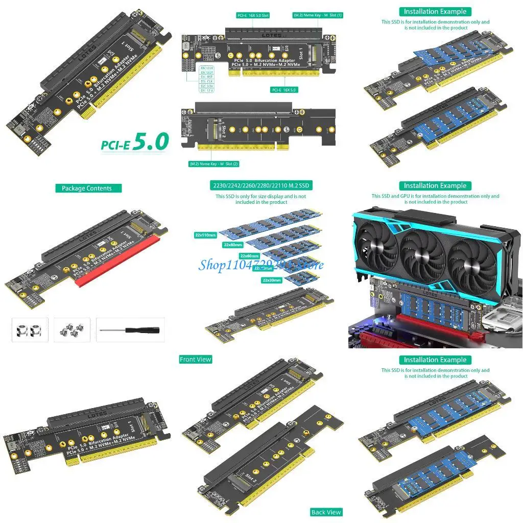 

Y2GD Capacity Enhances PCIe 16X 5.0 Adapters Card Supporting Double NVMe SSDs Up to 8TB for Fast Data Handling in Gaming