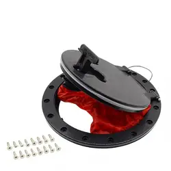 8 Inch / 9 Inch Inner Diameter Kayak Hatch Cover Deck Plate ABS Easy Install Accessories Hatch Cover Boat Screws Round Red Bag