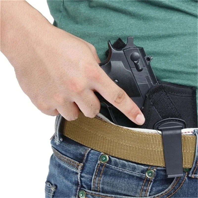 Tactical Holster With Clip Bag IWB Left Right Universal Gun Bag Hidden Carrying Holster Outdoor Training Pistol Holster For Male