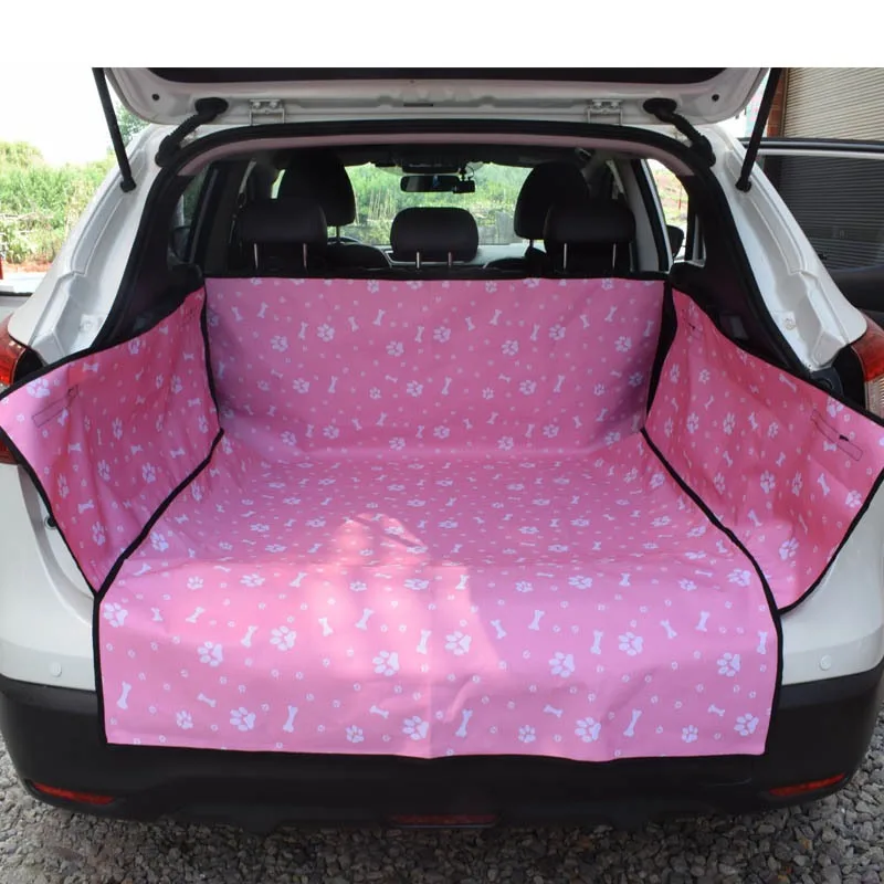 Pet Dog Car Seat Cover Trunk Mat Dog Carrier Trunk Cargo Liner for Pet Waterproof Oxford Cloth Dog Cat Back Seat Covers