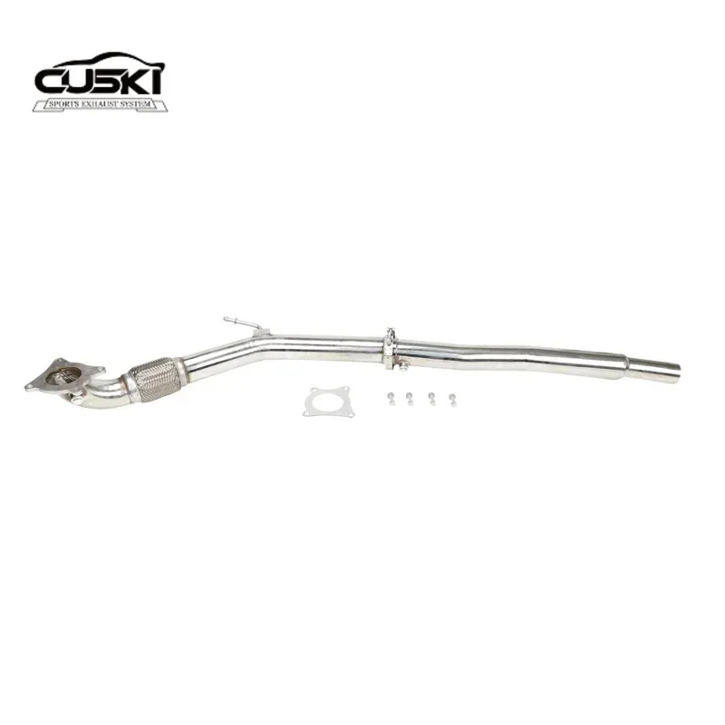 High quality Turbo Catless Downpipe Exhaust For MK5 MK6 VW GOLF GTI JETTA 3'' Audi A3 2.0T DECAT Stainless Steel Car Accessories