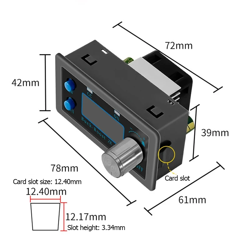 DC DC Buck Boost Converter CC CV 0.6-36V 4/5A 5V 6V 12V 24V 35-50W/80W Power Module Adjustable Regulated Laboratory Power Supply