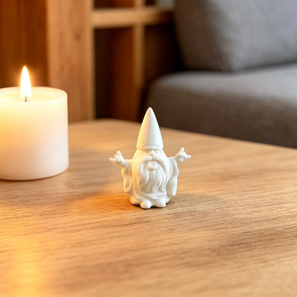 Rock Hand Gnome Figurine,Mini Dwarf Statue For Vlog Shooting Prop Desk Car Indoor Home Tabletop Decor,3D Printed Craft
