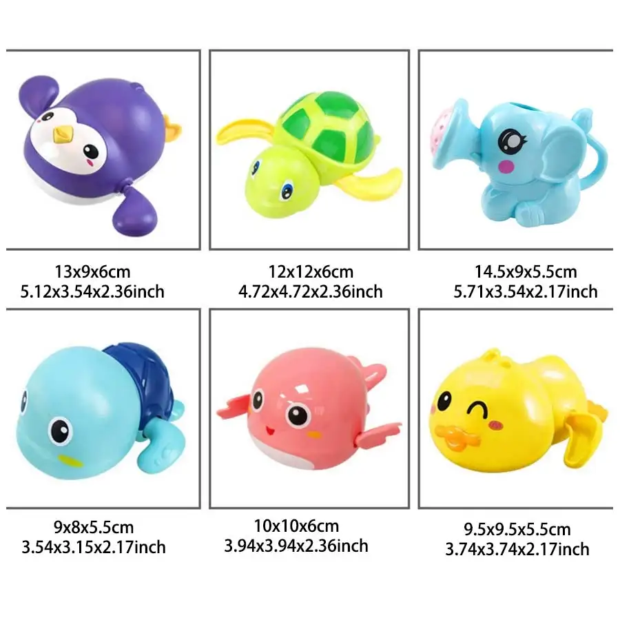 Jouets de bain pour bébé, tortue de bain pour tout-petits, tortue de natation mignonne, canard, piscine, jouet de plage, jouet de salle de bain