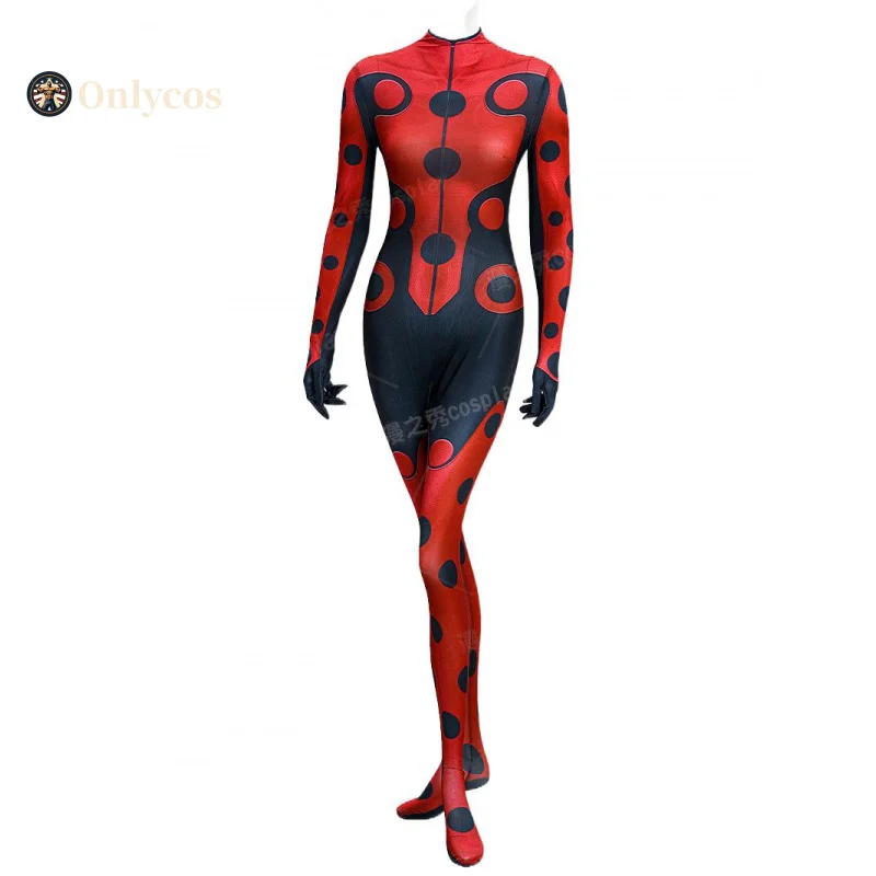 Anime milagrosa joaninha marinette cosplay traje manchado macacão adorável uniforme festa de halloween role play outfit feminino