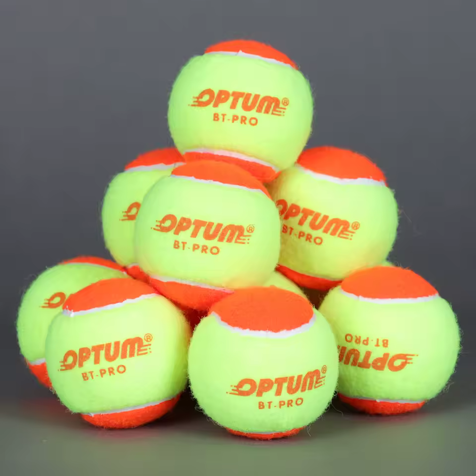 OPTUM BT-PRO Wool Beach Tennis Balls,50% Pressure Stage 2 Ball