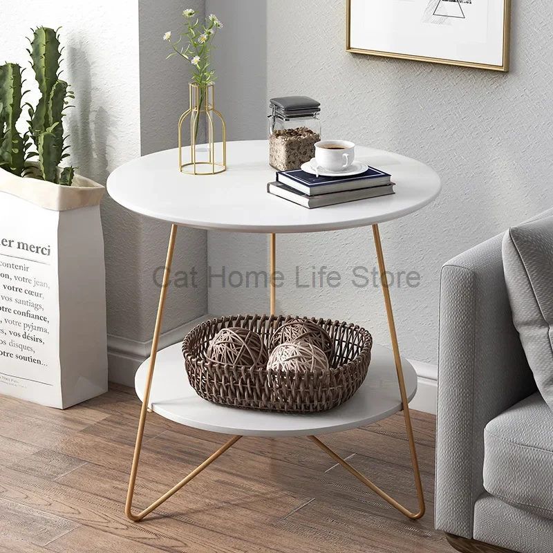 Sedentary Round Side Table Minimalist Writing Modern Coffee Table Books Balcony Design Mobili Soggiorno Balcony Furnlture