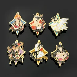 Game Genshin Impact Metal Pin Brooch Cartoon Anime Badges for Clothing Jewelry for Backpacks Accessories Gift for Friends