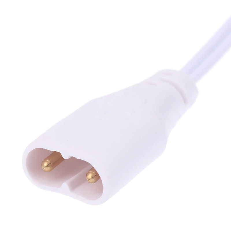 3Pcs Fluorescent Lamp Power Cord Cable T5 Plug Wire Cord LED 2 Hole Docking Cable Bracket Light Male Female Connect Cable