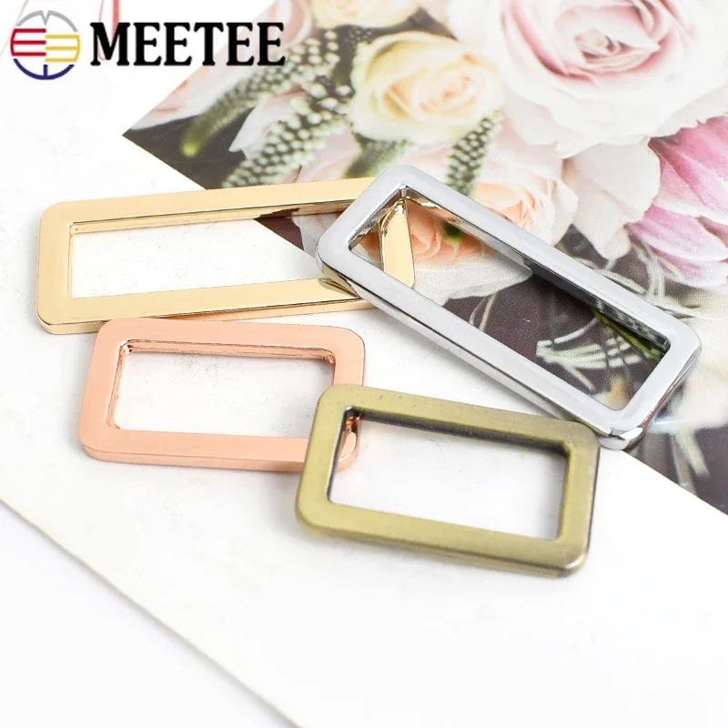 10-50Pcs 25/38mm Metal Buckles For Bag Strap Webbing Adjuster Clasp Belt Dog Collar Ring Buckle Hooks DIY Hardwared Accessories