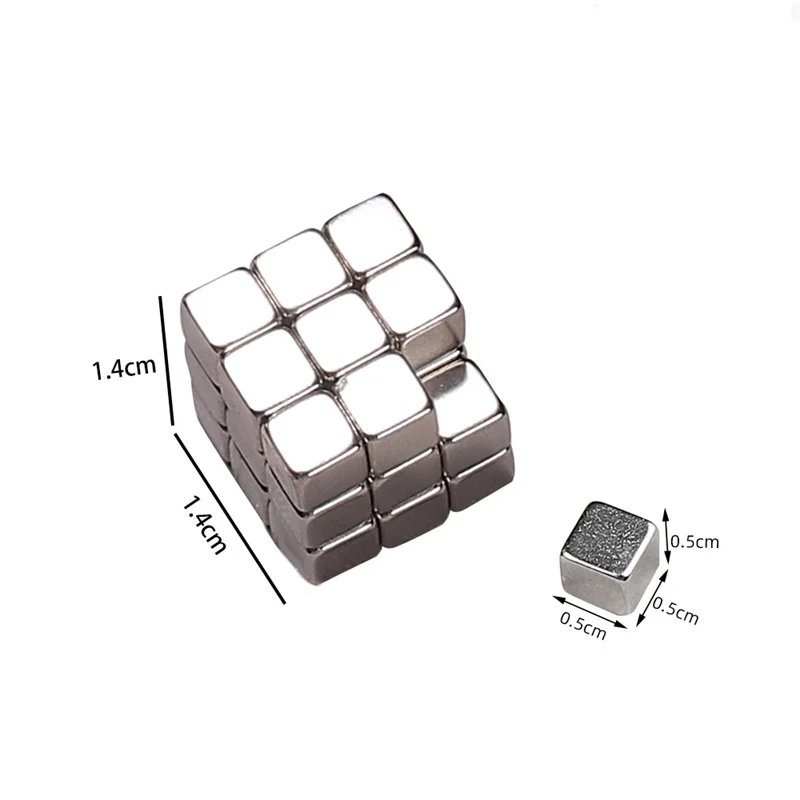 27pcs Multi-function Cube Magnet 3mm/5mm Nail Art Cat Eye Chessboard Starlight Nail UV Magnetic Attraction Magnets Manicure Tool