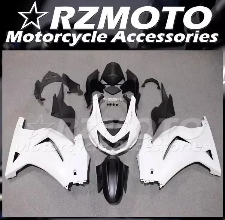 

4Gifts New ABS Fairings Kit Fit For KAWASAKI EX250 2008 2009 2010 2011 2012 250 08 09 10 11 12 Bodywork Set White Matte