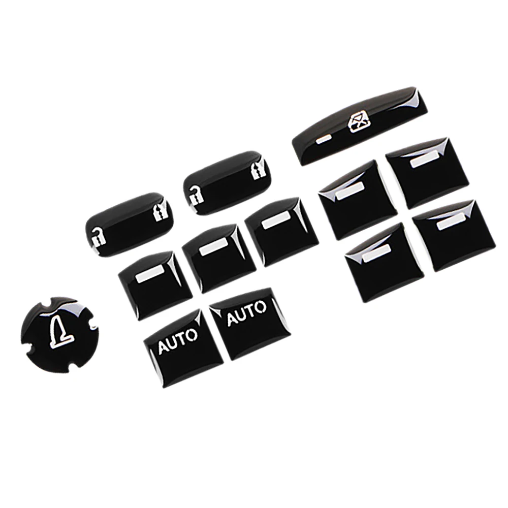 13Pcs Car Door Armrest Window Switch Button Trim Cover Sticker for Honda CRV CR-V