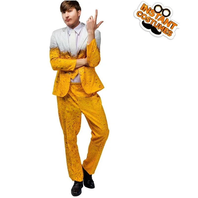 

New 2025 Adult Men's Carnival Beer Suit Stage Costume Halloween Cos Performance ★ ★ ★ jj.