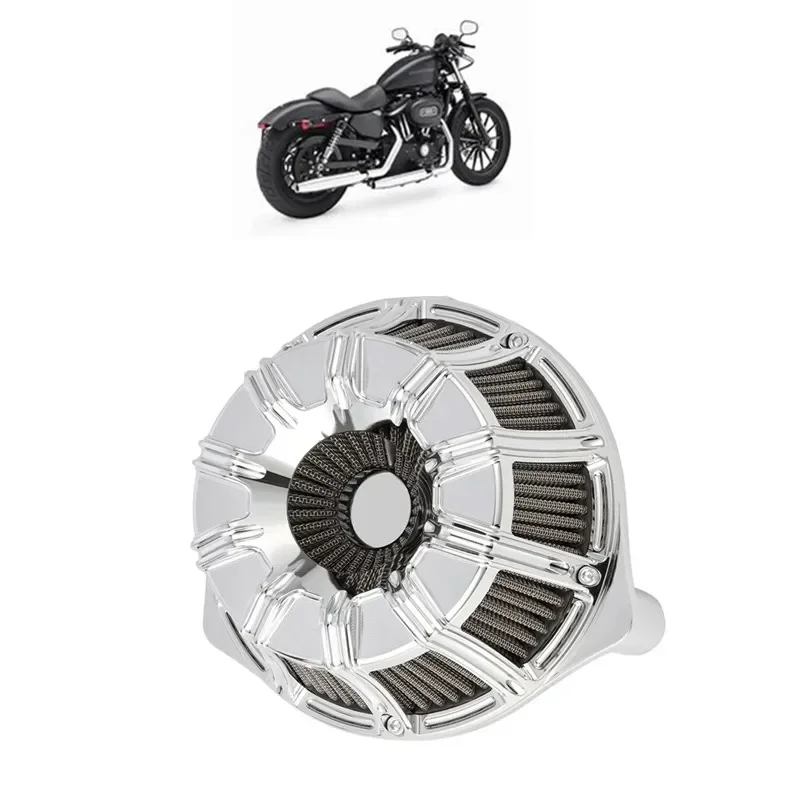 CNC Crafts Intake Air Cleaner Filter 10 Inverted for Harley XL Sportster 883 Softail Dyna Touring Big Twin Cam FLT FLST FXDLS M8